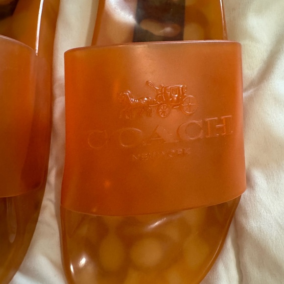 Coach Translucent Amber Slide Sandals - Picture 3 of 3